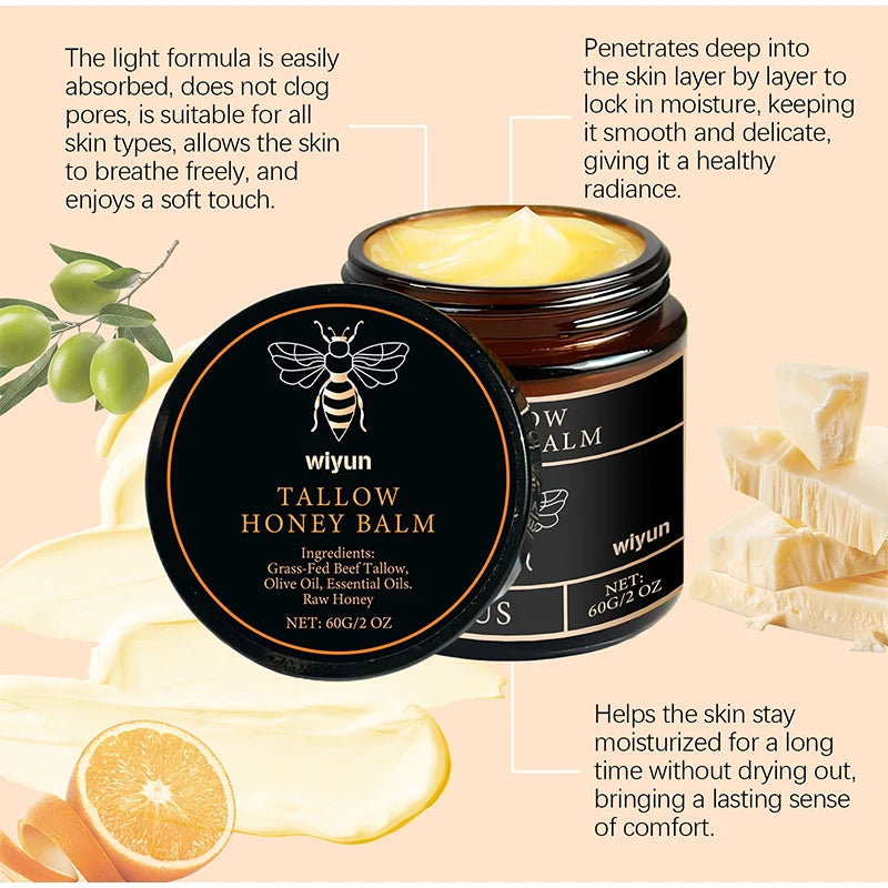 Honey Moisturizing Cream Soothes Delicate Skin Lasting Whiten Nourishes Hydration Anti-wrinkle Moisturizing Facial Essence Cream