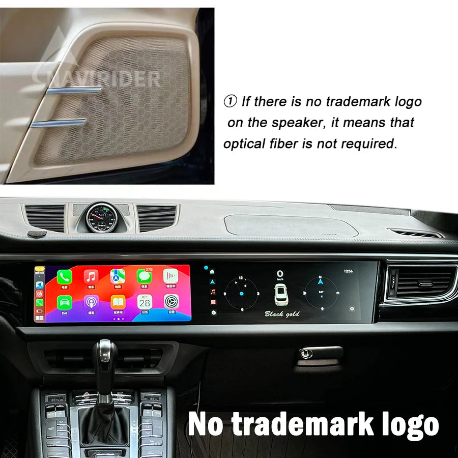 12.3inch Dual Android Screen For Porsche Macan 2011-2017 8G+256GB 2din Car GPS Multimedia Video Player  Radio Head Unit Carplay