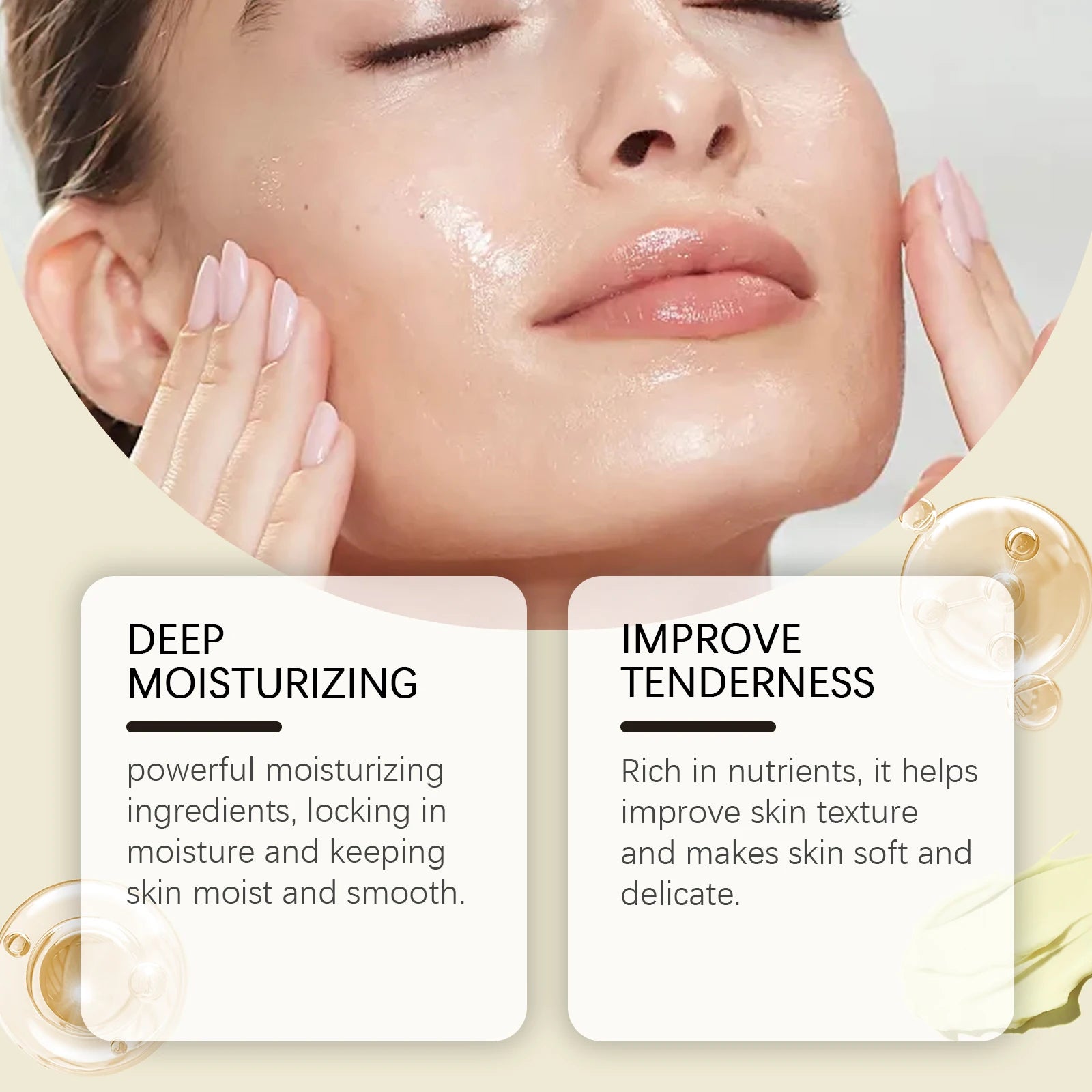 Beef Tallow Honey Moisturizer Nourishing Hydrating Brightening Face Skin Rejuvenation Korean Cosmetics