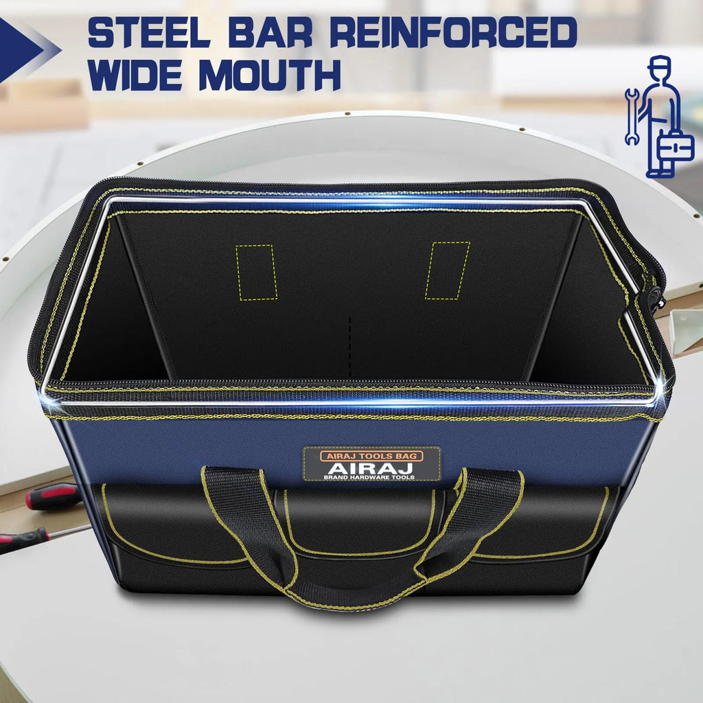 AIRAJ Tool Bag Electrician Instrumentation Work Bag Organizer Wrench Set Storage Tool Bags Professional Heavy Duty Tool Bag Belt