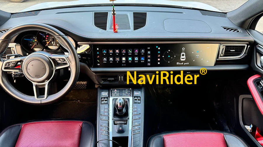 12.3inch Dual Android Screen For Porsche Macan 2011-2017 8G+256GB 2din Car GPS Multimedia Video Player  Radio Head Unit Carplay