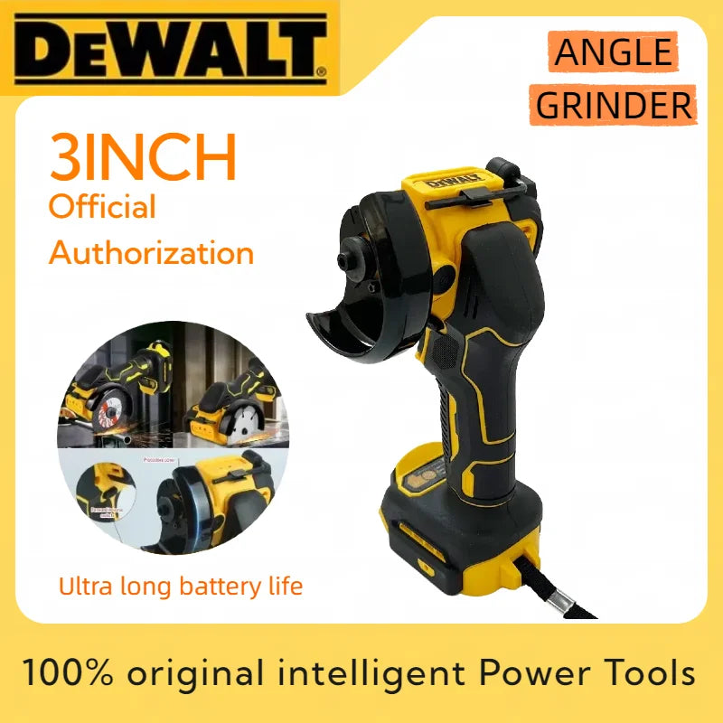 DeWALT Cordless Angle Grinder 3 Inch Mini Polishing Grinding Machine Electric Cutting Power Tools Efficiency Longer Lifespan