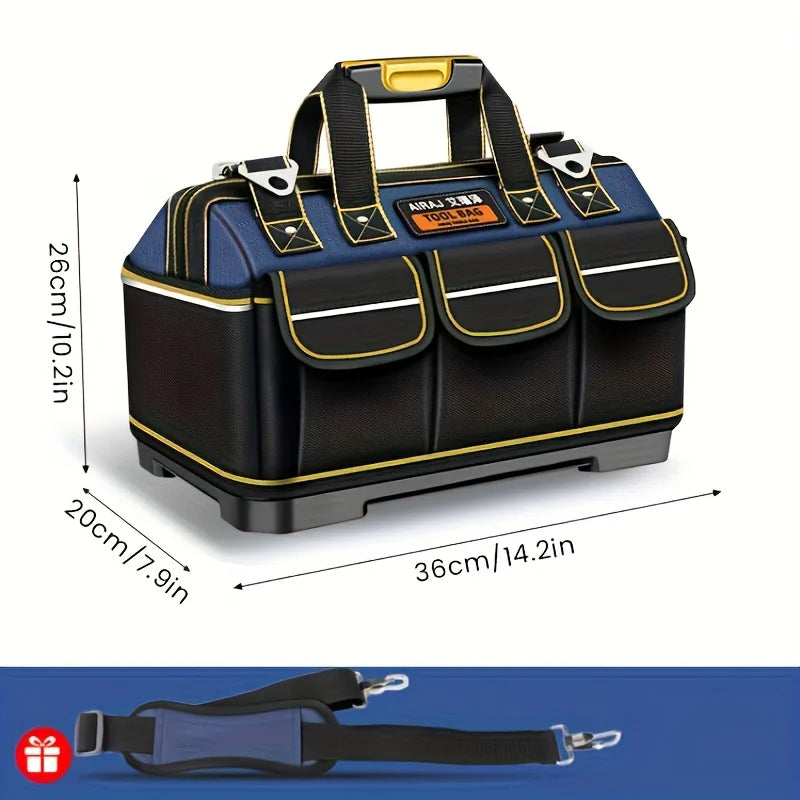 AIRAJ Tool Bag Electrician Instrumentation Work Bag Organizer Wrench Set Storage Tool Bags Professional Heavy Duty Tool Bag Belt