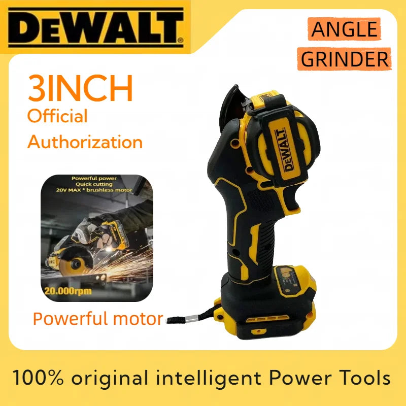 DeWALT Cordless Angle Grinder 3 Inch Mini Polishing Grinding Machine Electric Cutting Power Tools Efficiency Longer Lifespan