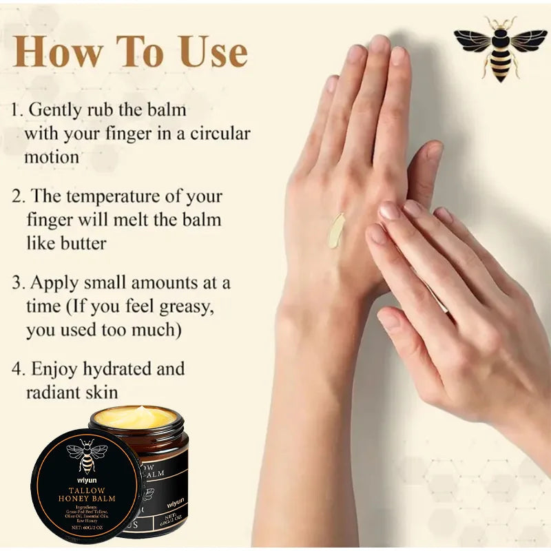 Honey Moisturizing Cream Soothes Delicate Skin Lasting Whiten Nourishes Hydration Anti-wrinkle Moisturizing Facial Essence Cream